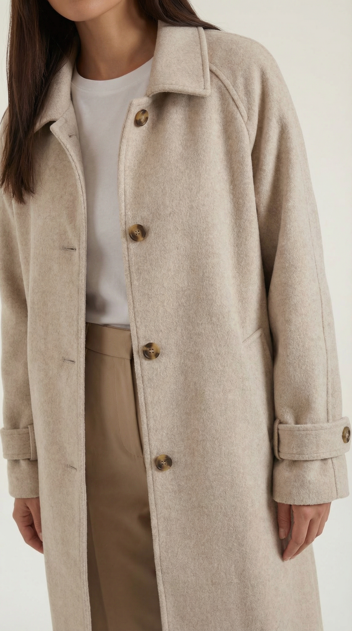 Martha – Abrigo Clásico de Invierno Negro