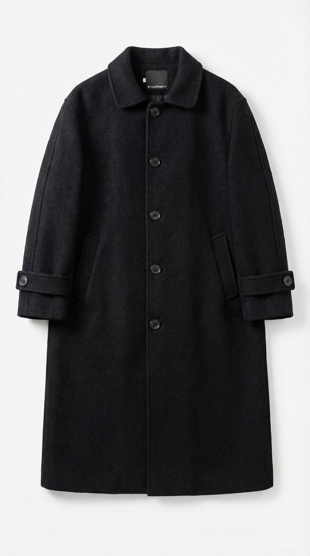 Martha – Abrigo Clásico de Invierno Negro