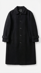 Martha – Abrigo Clásico de Invierno Negro