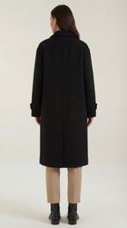 Martha – Abrigo Clásico de Invierno Negro