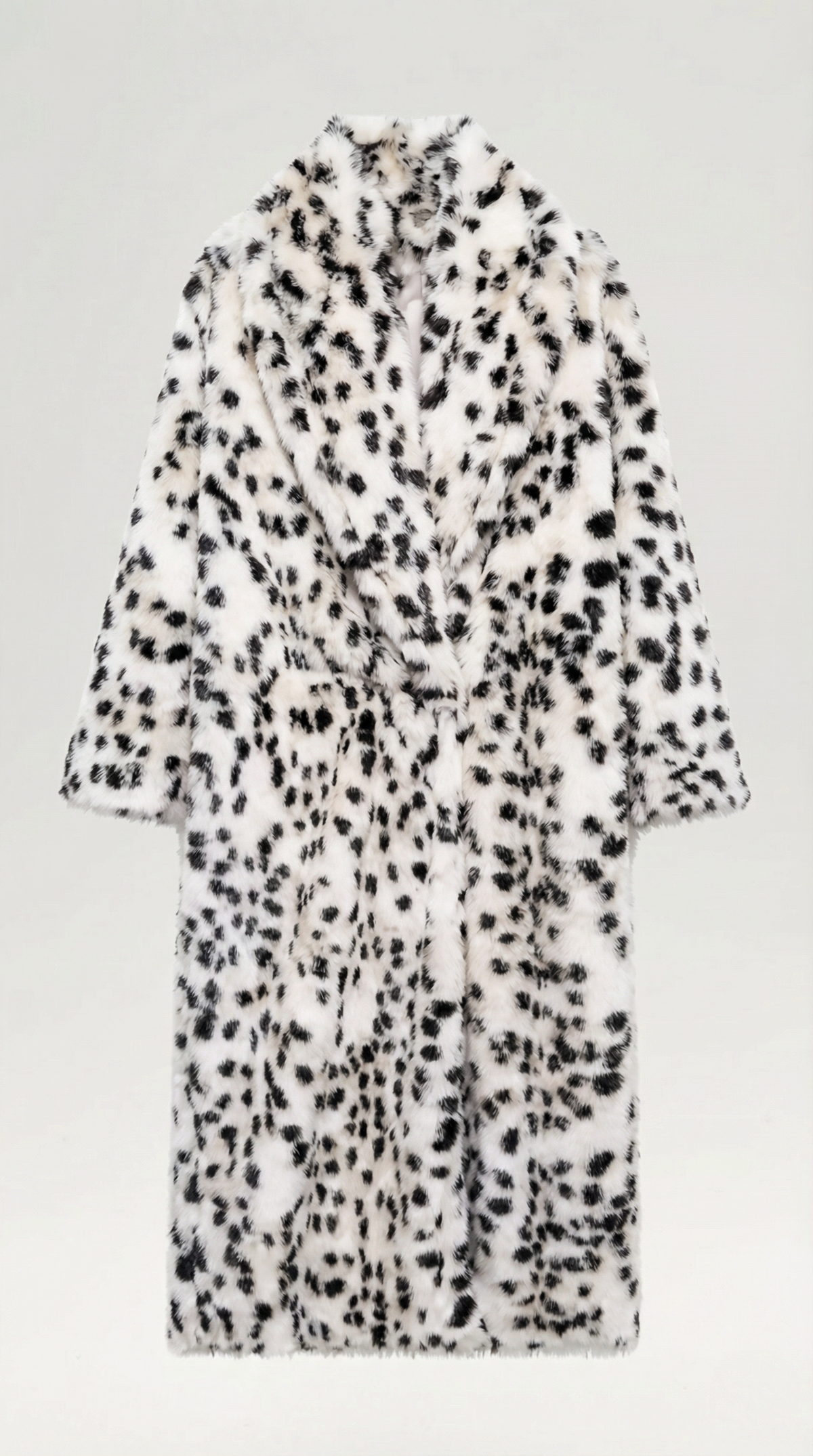 Morgana – Chaqueta Larga de Piel Sintética Blanca