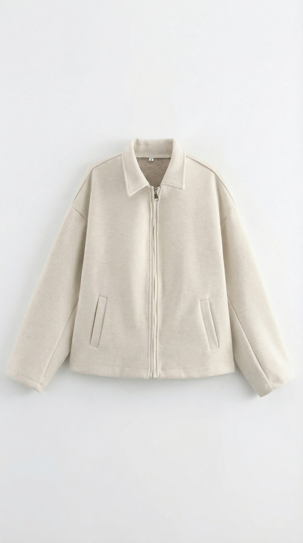 Teresa – Chaqueta Marrón con Cierre de Cremallera