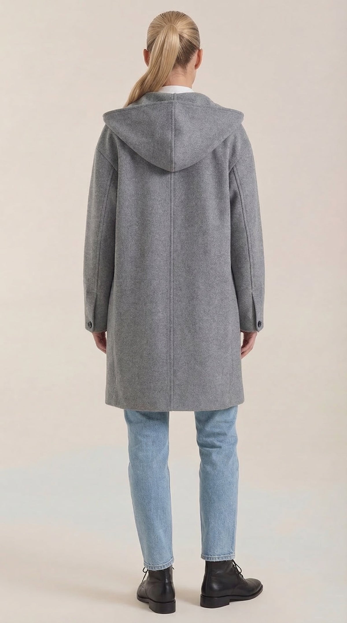 Meredith – Abrigo Largo Verde con Capucha