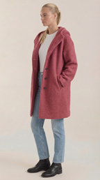 Meredith – Abrigo Largo Verde con Capucha
