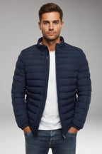 Pedro | Chaqueta Acolchada Ligera Hombre Cuello Alto Cremallera