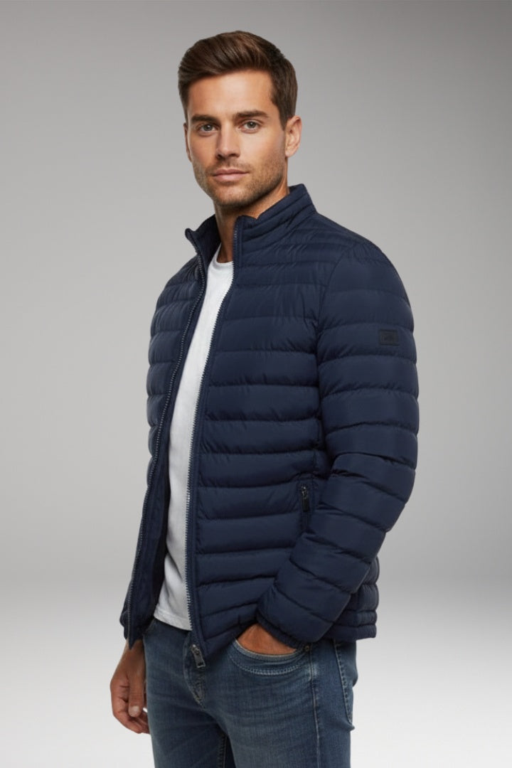 Pedro | Chaqueta Acolchada Ligera Hombre Cuello Alto Cremallera