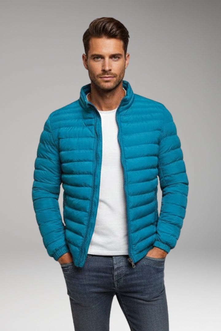 Pedro | Chaqueta Acolchada Ligera Hombre Cuello Alto Cremallera