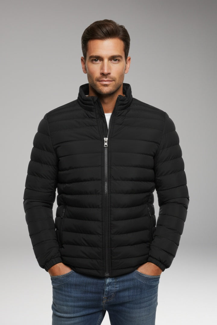 Pedro | Chaqueta Acolchada Ligera Hombre Cuello Alto Cremallera