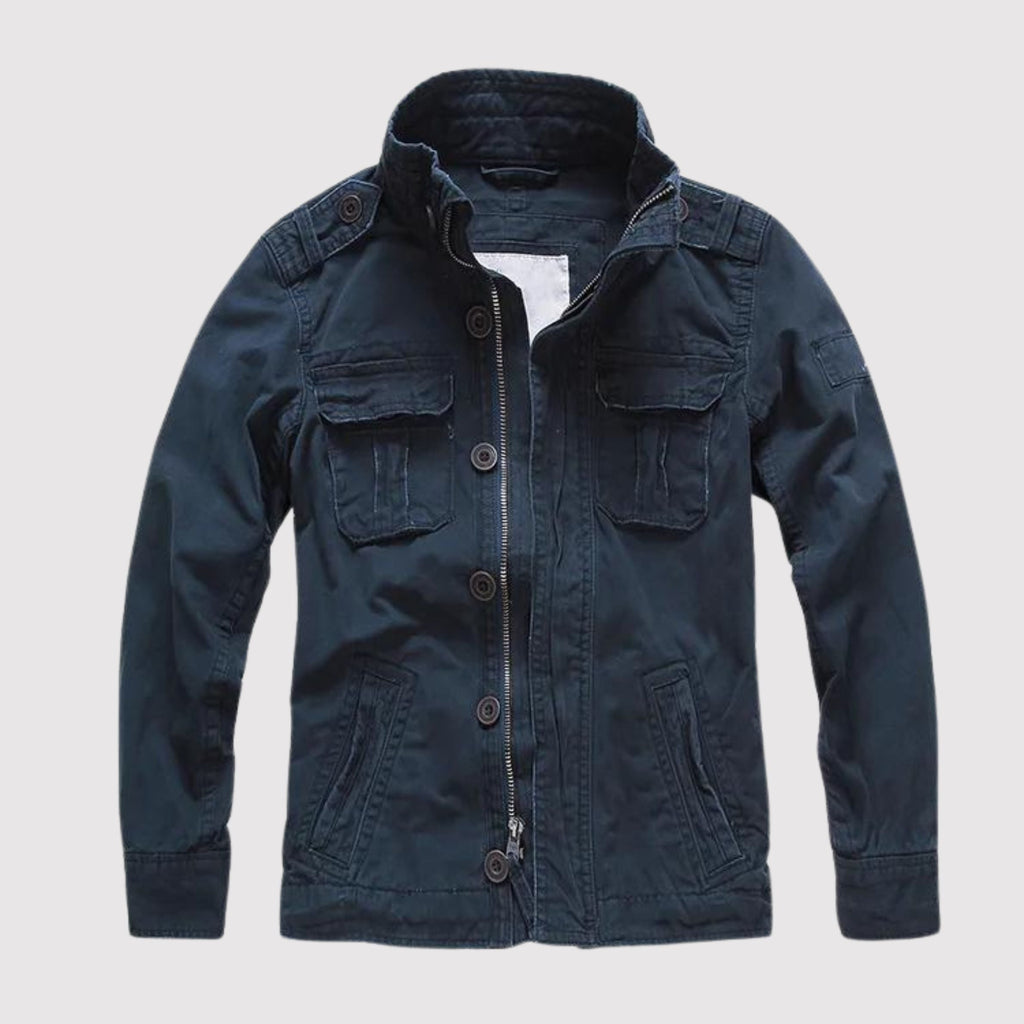 Bosco | Chaqueta Militar Hombre Algodón Bolsillos Cargo