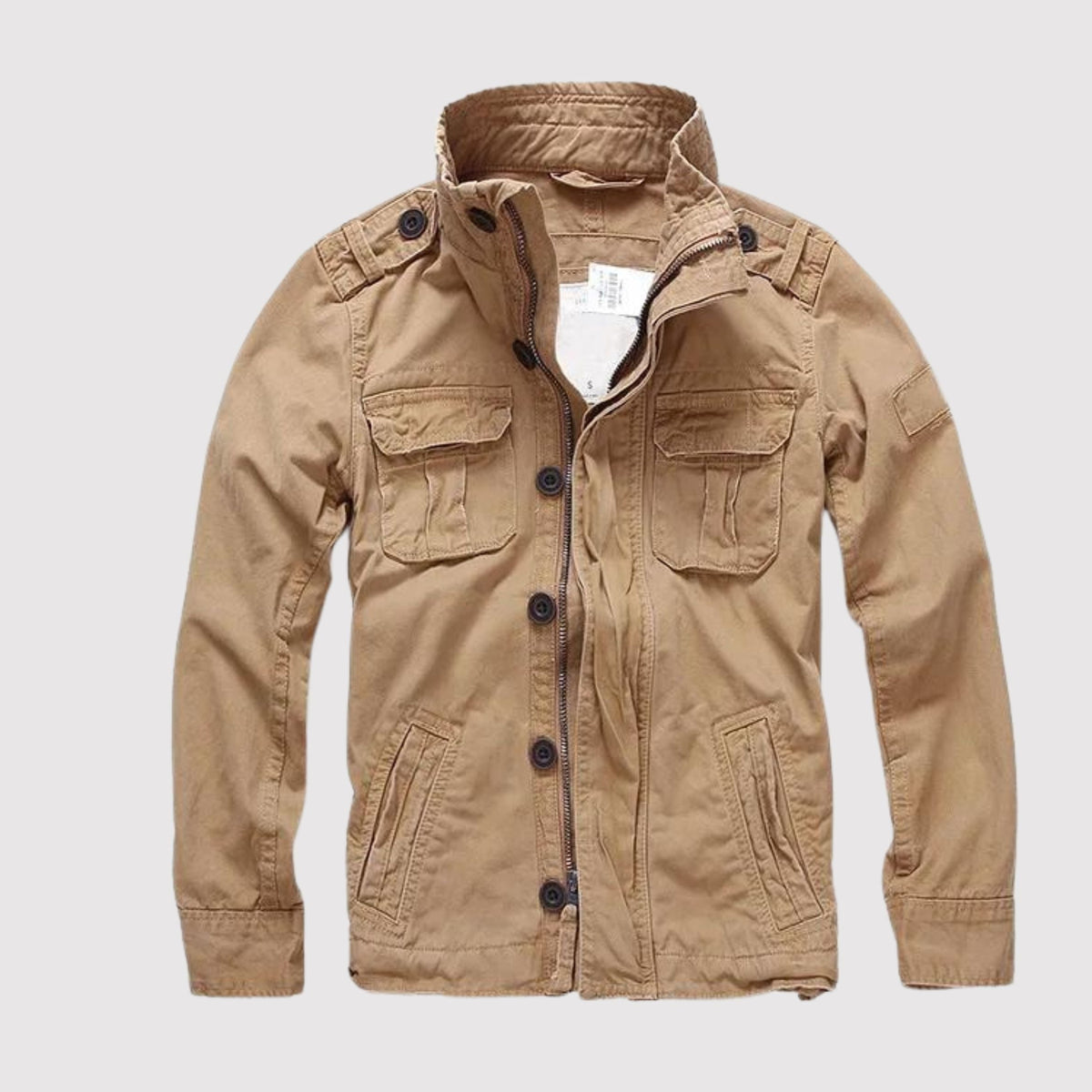 Bosco | Chaqueta Militar Hombre Algodón Bolsillos Cargo