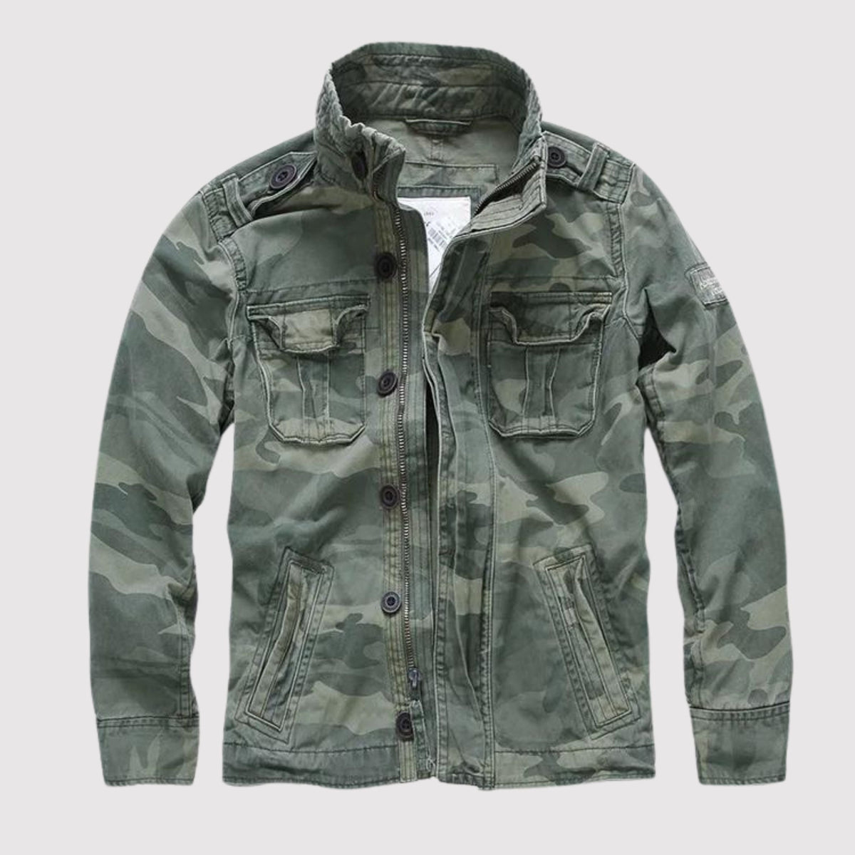 Bosco | Chaqueta Militar Hombre Algodón Bolsillos Cargo