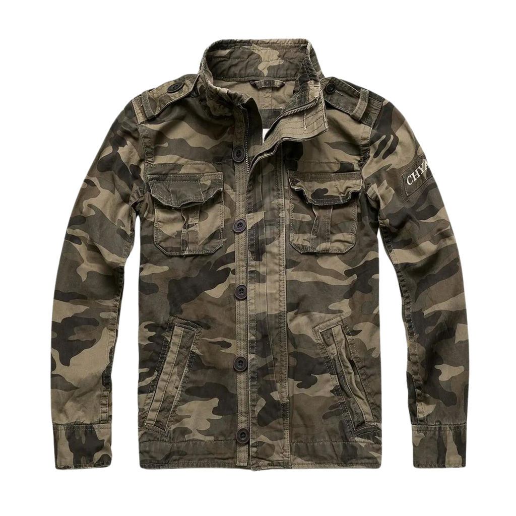 Bosco | Chaqueta Militar Hombre Algodón Bolsillos Cargo