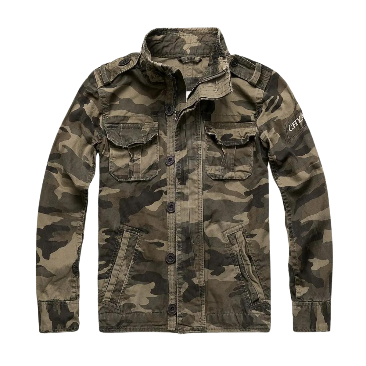 Bosco | Chaqueta Militar Hombre Algodón Bolsillos Cargo