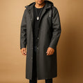 Timoteo | Chaqueta Impermeable Larga Hombre con Capucha