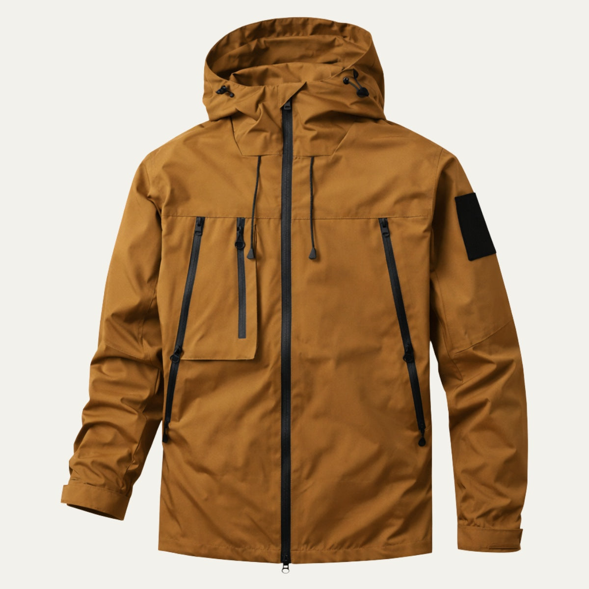 Patricio | Chaqueta Militar Hombre Impermeable con Capucha Multipocket