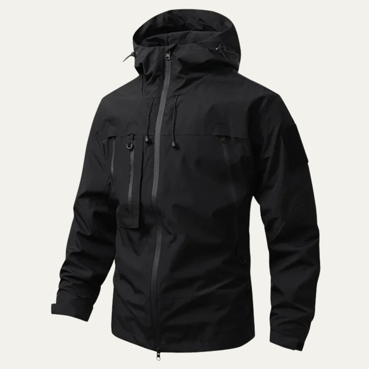 Patricio | Chaqueta Militar Hombre Impermeable con Capucha Multipocket