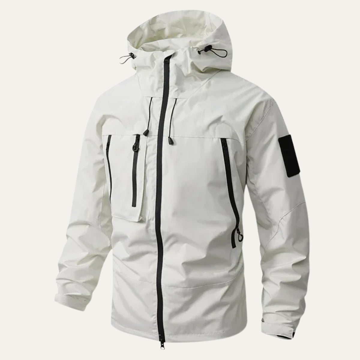 Patricio | Chaqueta Militar Hombre Impermeable con Capucha Multipocket