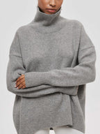 Victoria | Jersey de Punto Cuello Alto Oversized Mujer Manga Larga