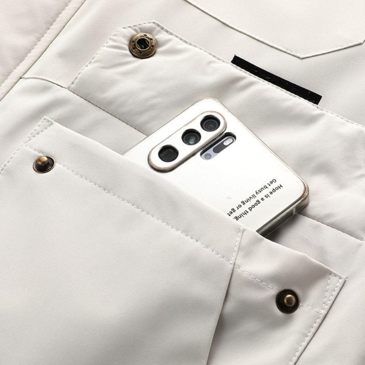 Casimiro | Chubasquero Hombre Impermeable con Capucha Multipocket