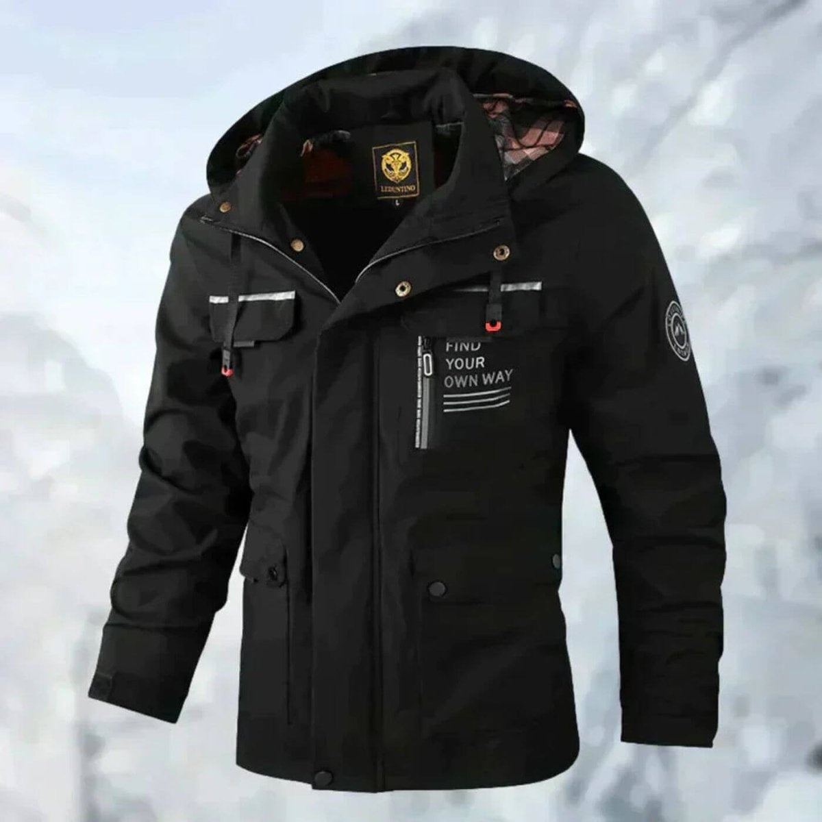 Casimiro | Chubasquero Hombre Impermeable con Capucha Multipocket