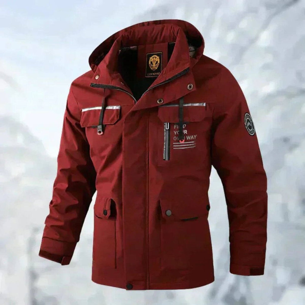 Casimiro | Chubasquero Hombre Impermeable con Capucha Multipocket