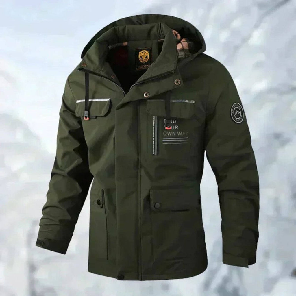 Casimiro | Chubasquero Hombre Impermeable con Capucha Multipocket
