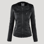 Renata | Chaqueta Motera de Polipiel Mujer con Capucha