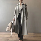 Iratxe | Gabardina Larga Mujer Doble Botonadura Impermeable