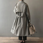 Iratxe | Gabardina Larga Mujer Doble Botonadura Impermeable