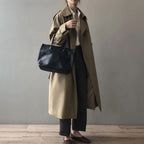 Iratxe | Gabardina Larga Mujer Doble Botonadura Impermeable