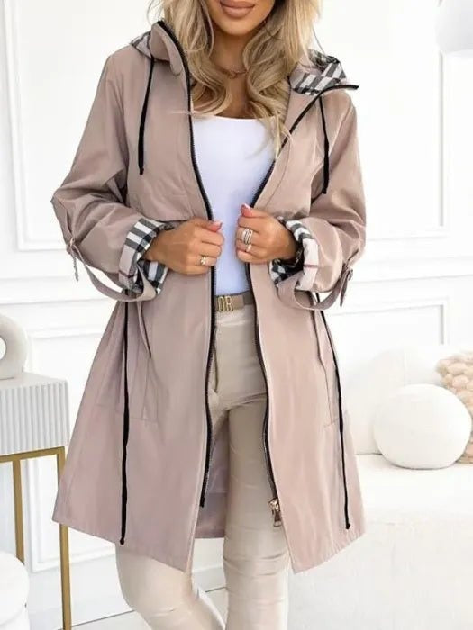Carmen | Chubasquero Impermeable con Capucha Mujer Cremallera