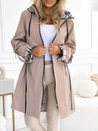 Carmen | Chubasquero Impermeable con Capucha Mujer Cremallera