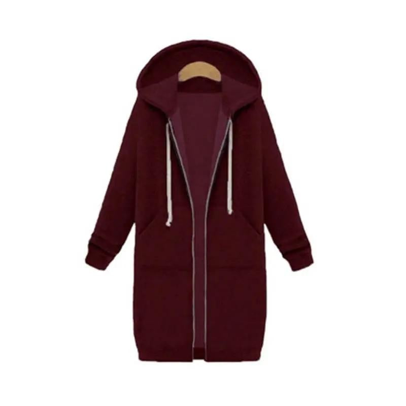 Olivia | Sudadera con Cremallera Larga Mujer con Capucha Oversize