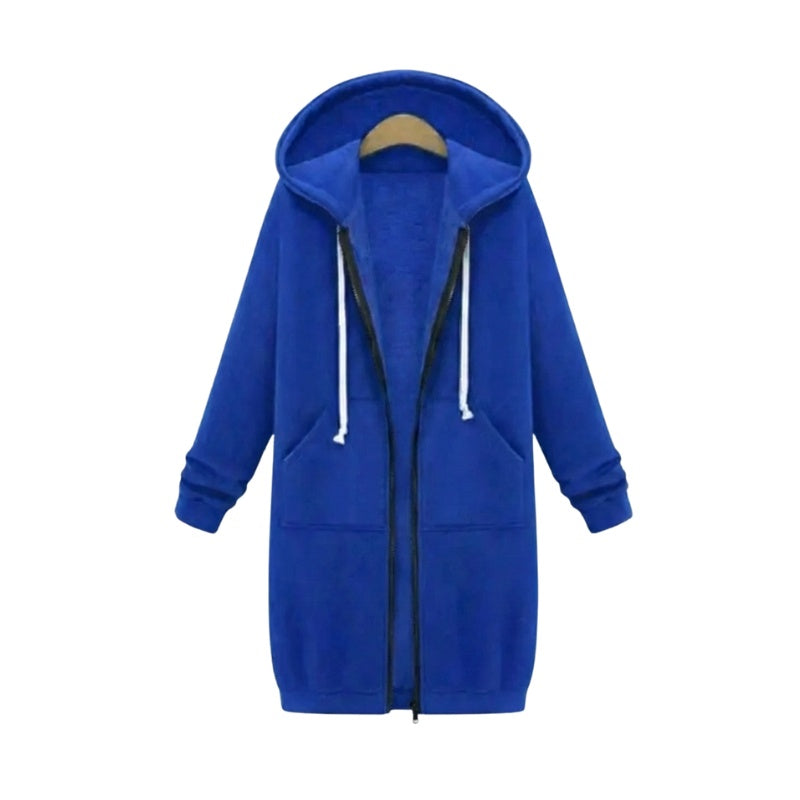 Olivia | Sudadera con Cremallera Larga Mujer con Capucha Oversize