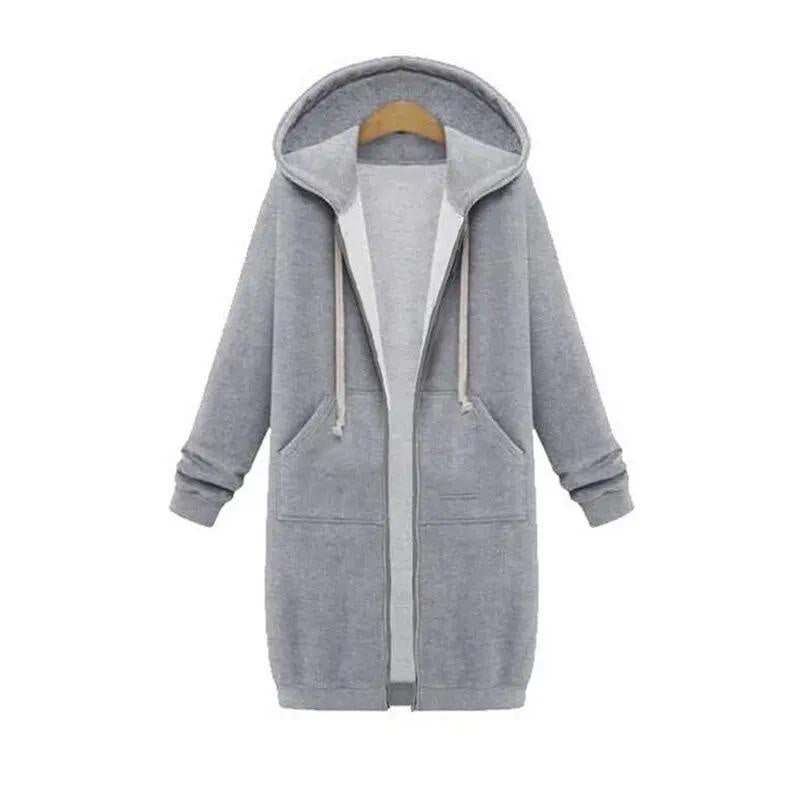 Olivia | Sudadera con Cremallera Larga Mujer con Capucha Oversize