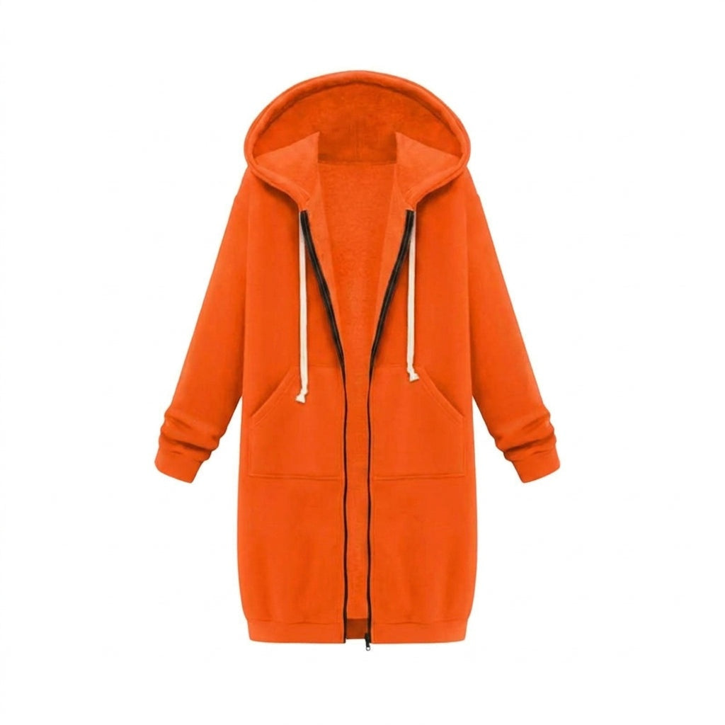 Olivia | Sudadera con Cremallera Larga Mujer con Capucha Oversize