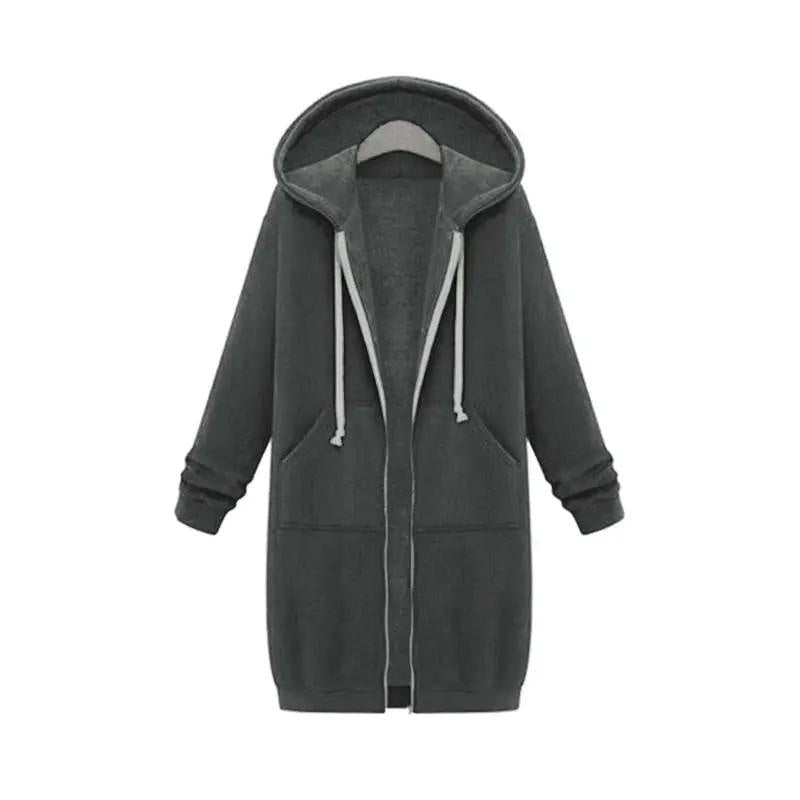 Olivia | Sudadera con Cremallera Larga Mujer con Capucha Oversize