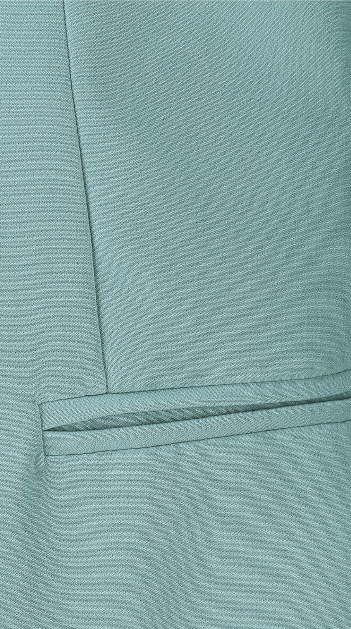 Blazer Caqui de Corte Recto con Hombreras