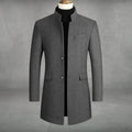 Bautista | Abrigo de Paño Slim Fit Hombre Cuello Mao