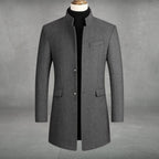 Bautista | Abrigo de Paño Slim Fit Hombre Cuello Mao