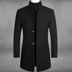 Bautista | Abrigo de Paño Slim Fit Hombre Cuello Mao